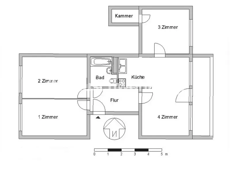 Tauschwohnung: Tauschen 4-Raum Wohnung gegen 2 kl. Wohnungen Friedrichshain — photo 1